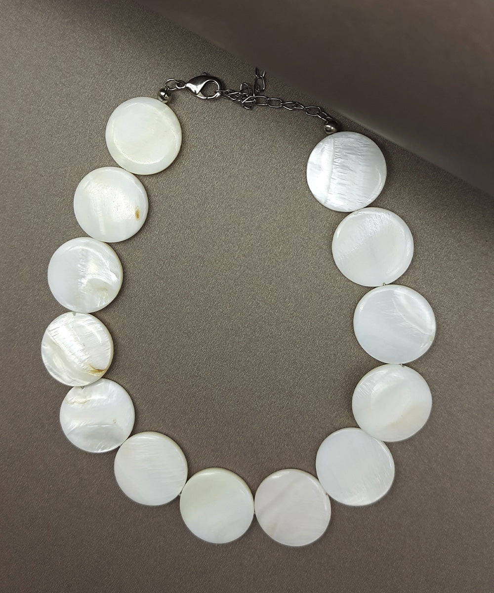 Sea secrets scallop handcrafted mother of pearl necklace