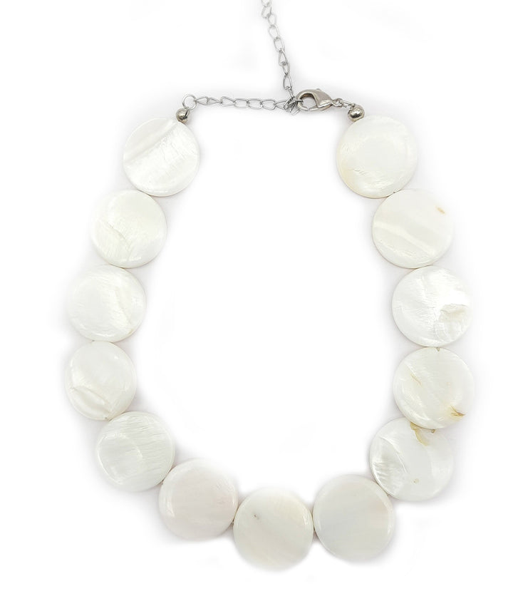 Sea secrets scallop handcrafted mother of pearl necklace