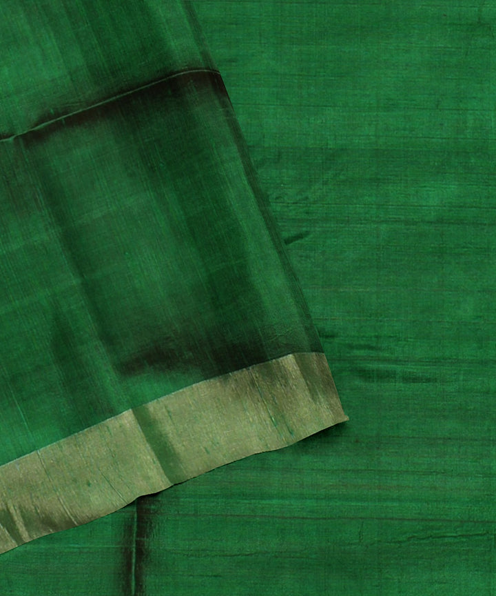 Pink green pallu silk handloom karnataka saree