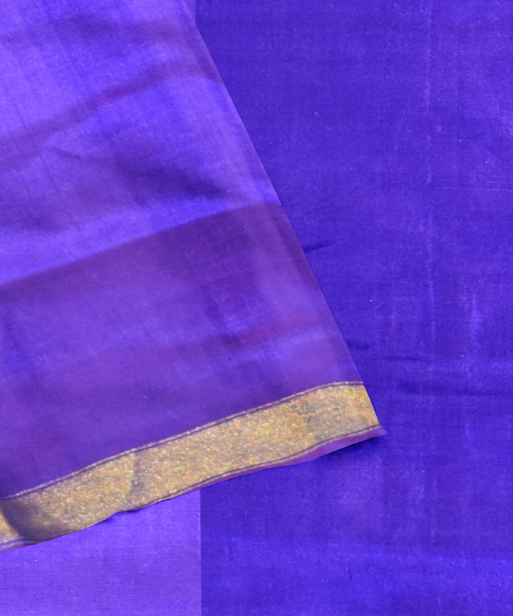 Deep blue silk handloom patola saree