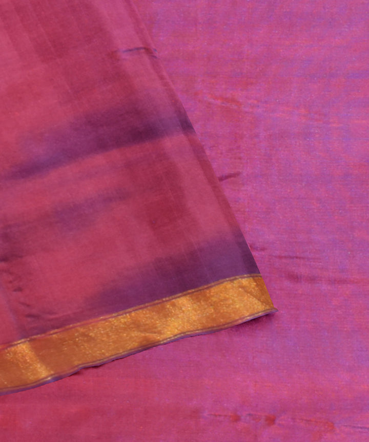 Purple red patola silk handloom saree