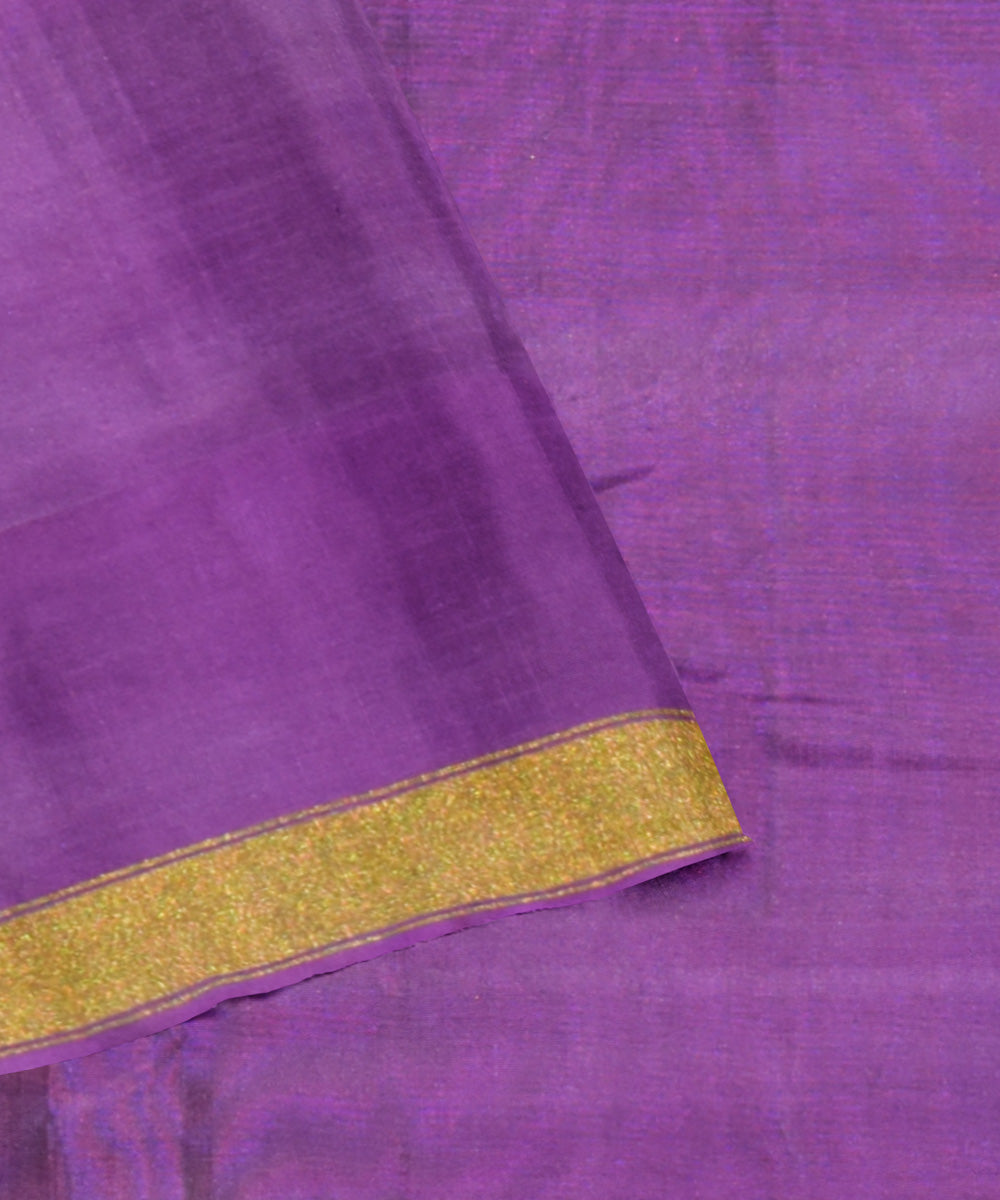 Purple handloom patola silk saree