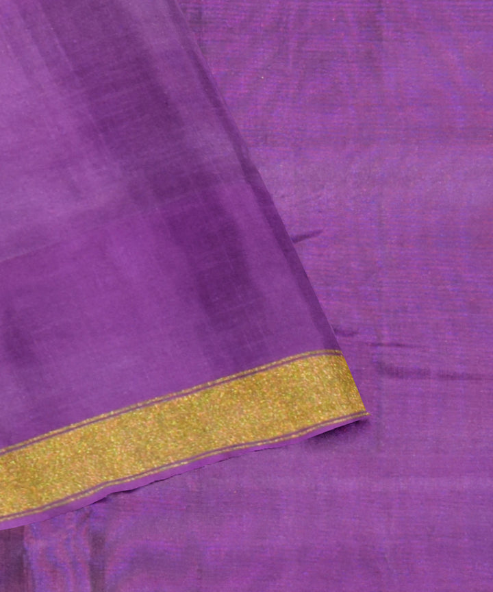 Purple handloom patola silk saree