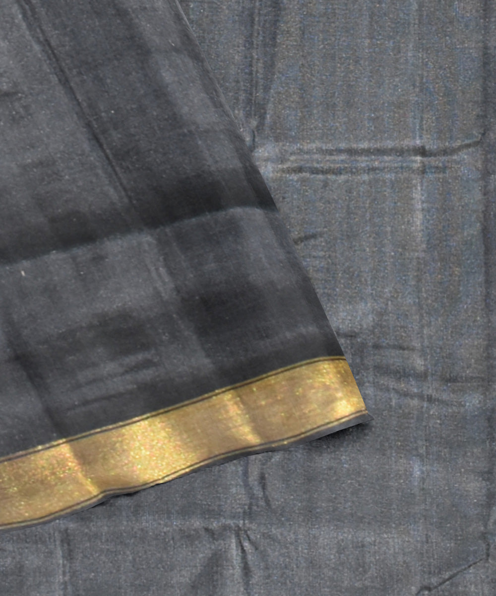 Black silk handloom patola saree