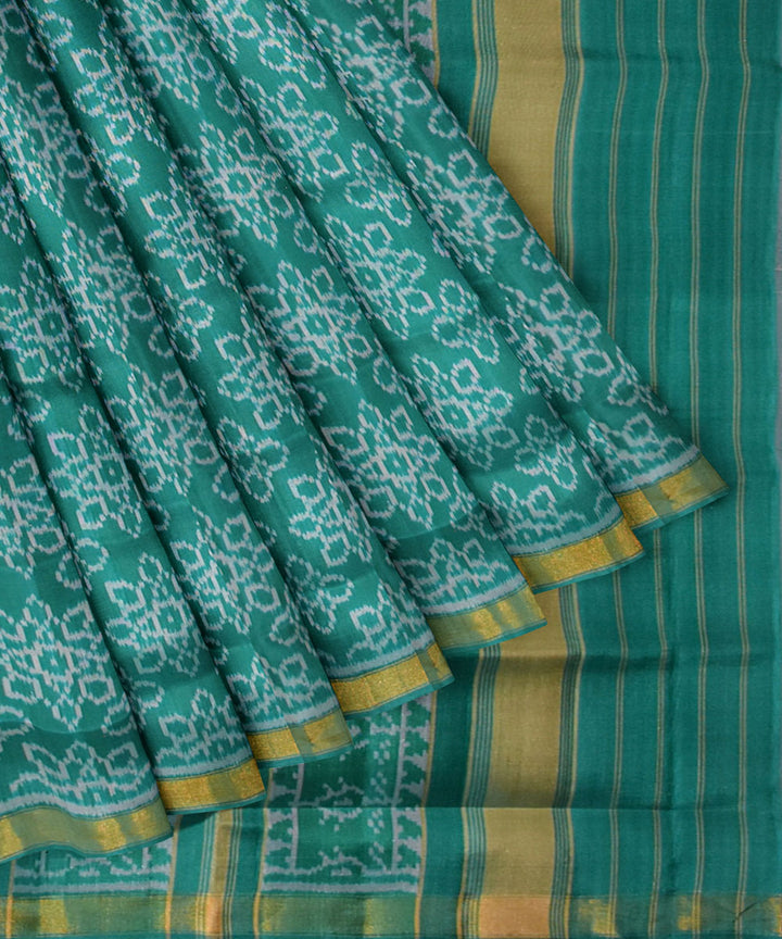 Light green silk handloom patola saree