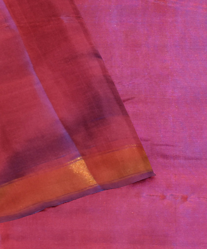 Purple red silk handloom patola saree