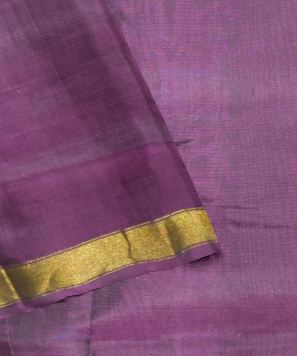 Purple silk handloom patola saree