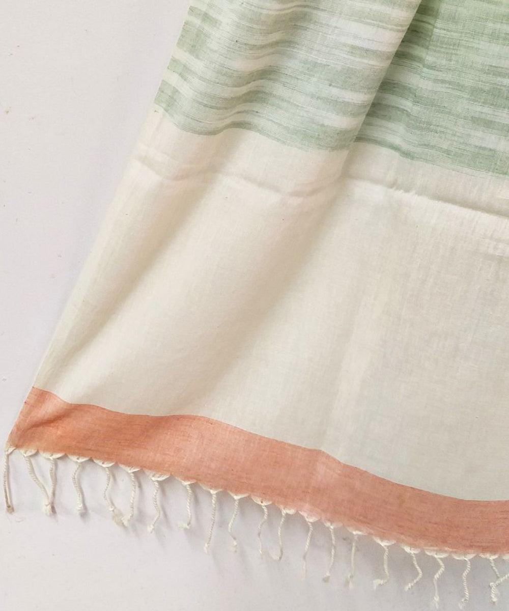 Multicolor handwoven cotton stole