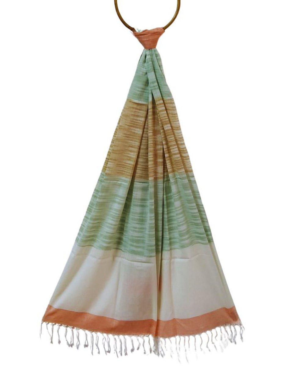 Multicolor handwoven cotton stole