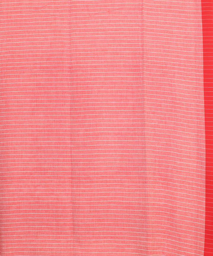 White red cotton jamdani handloom saree