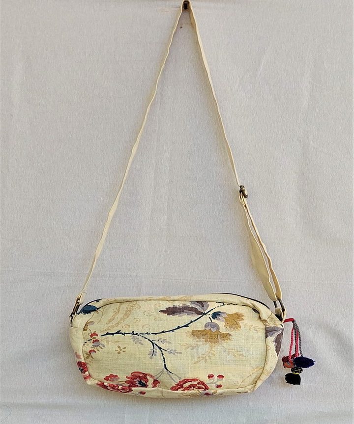 Beige handcrafted sunshine cross body bag
