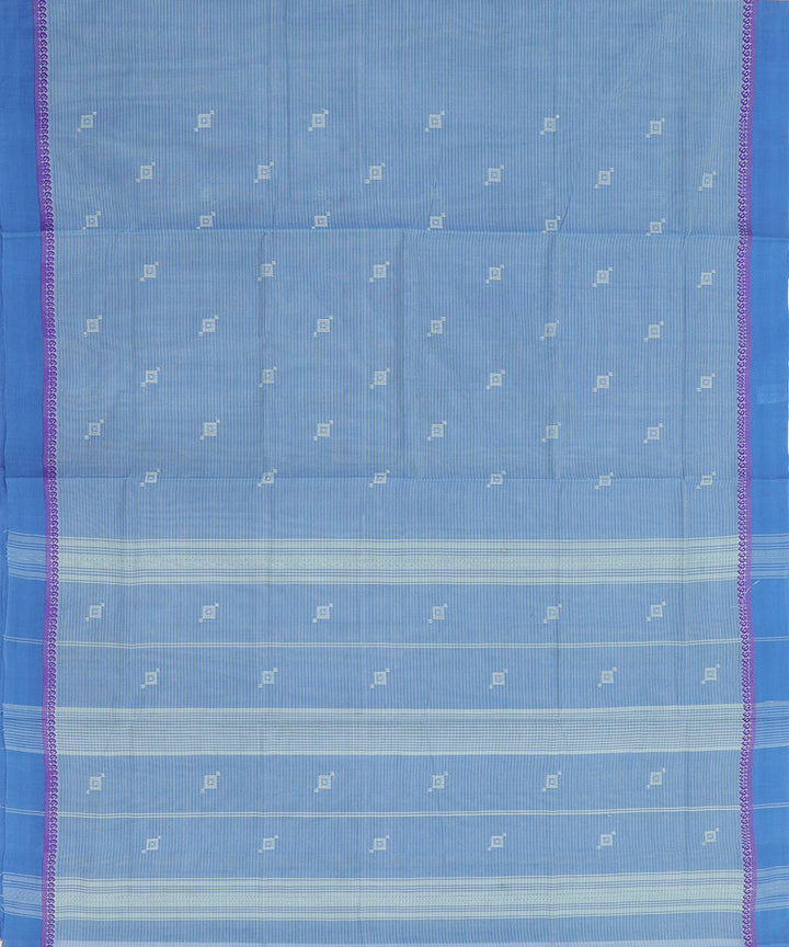 Blue butta rajahmundry handloom cotton saree