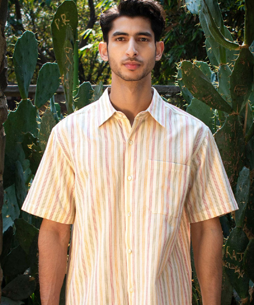 Offwhite handloom cotton shirt