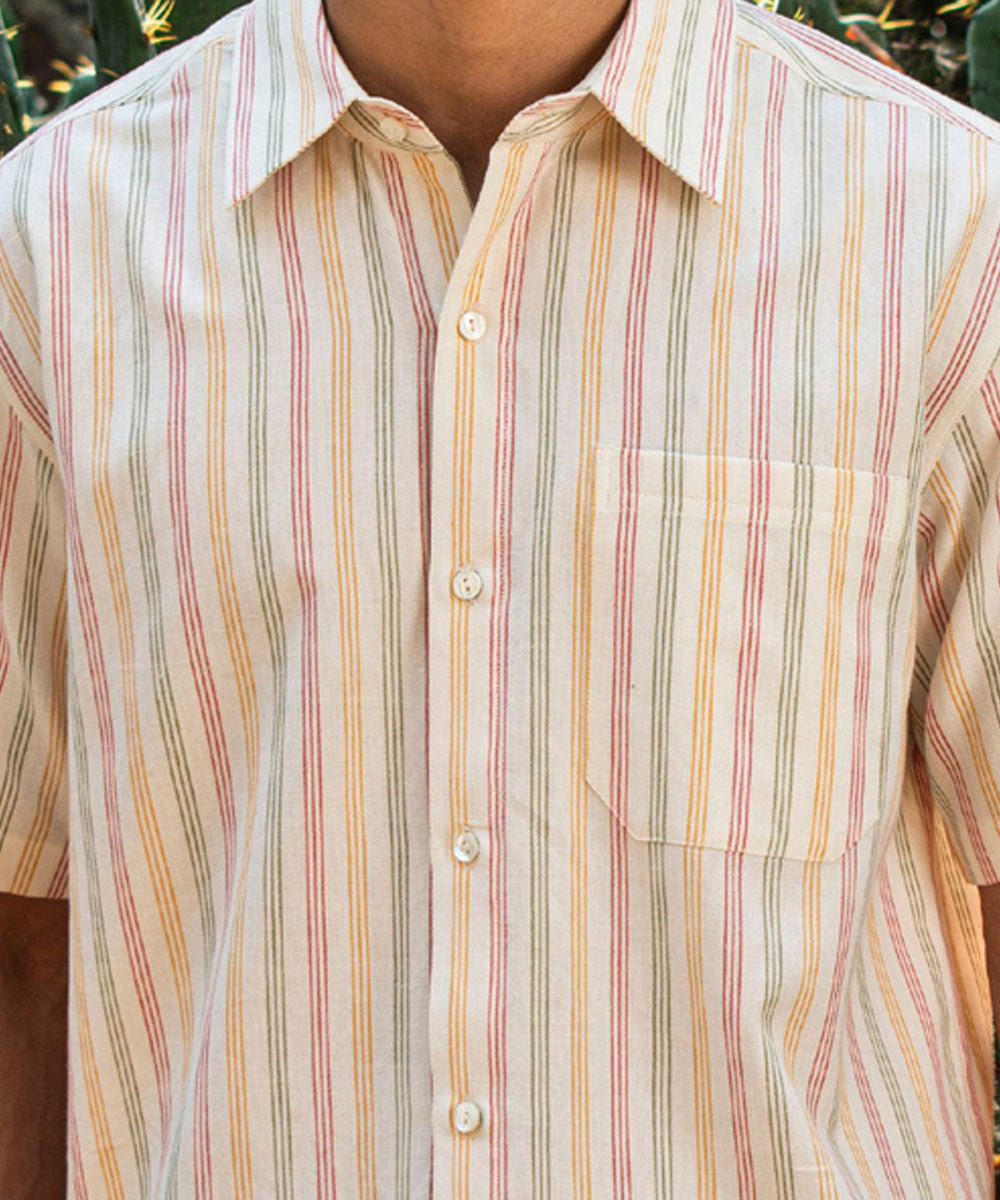 Offwhite handloom cotton shirt