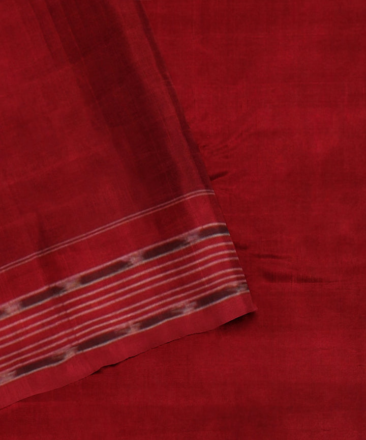 Purple red cotton handloom sambalpuri saree