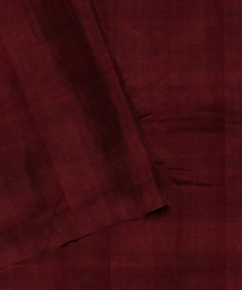 Green maroon handloom cotton sambalpuri saree