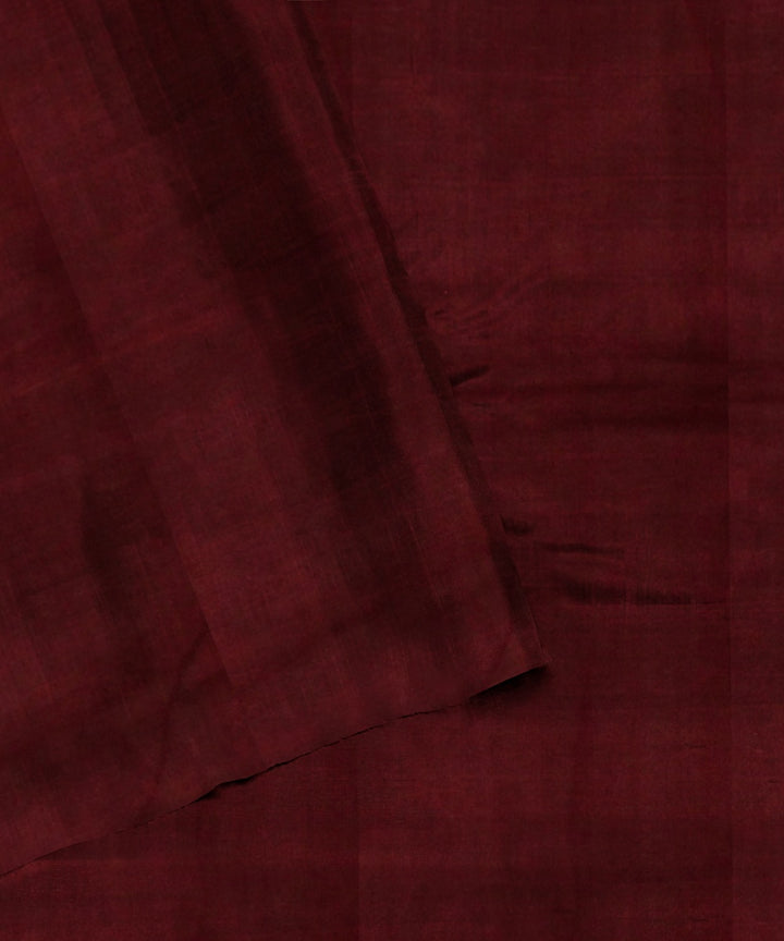 Green maroon handloom cotton sambalpuri saree