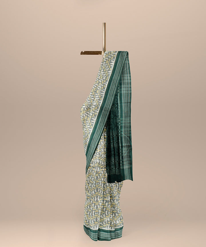 Light green cotton handloom sambalpuri saree