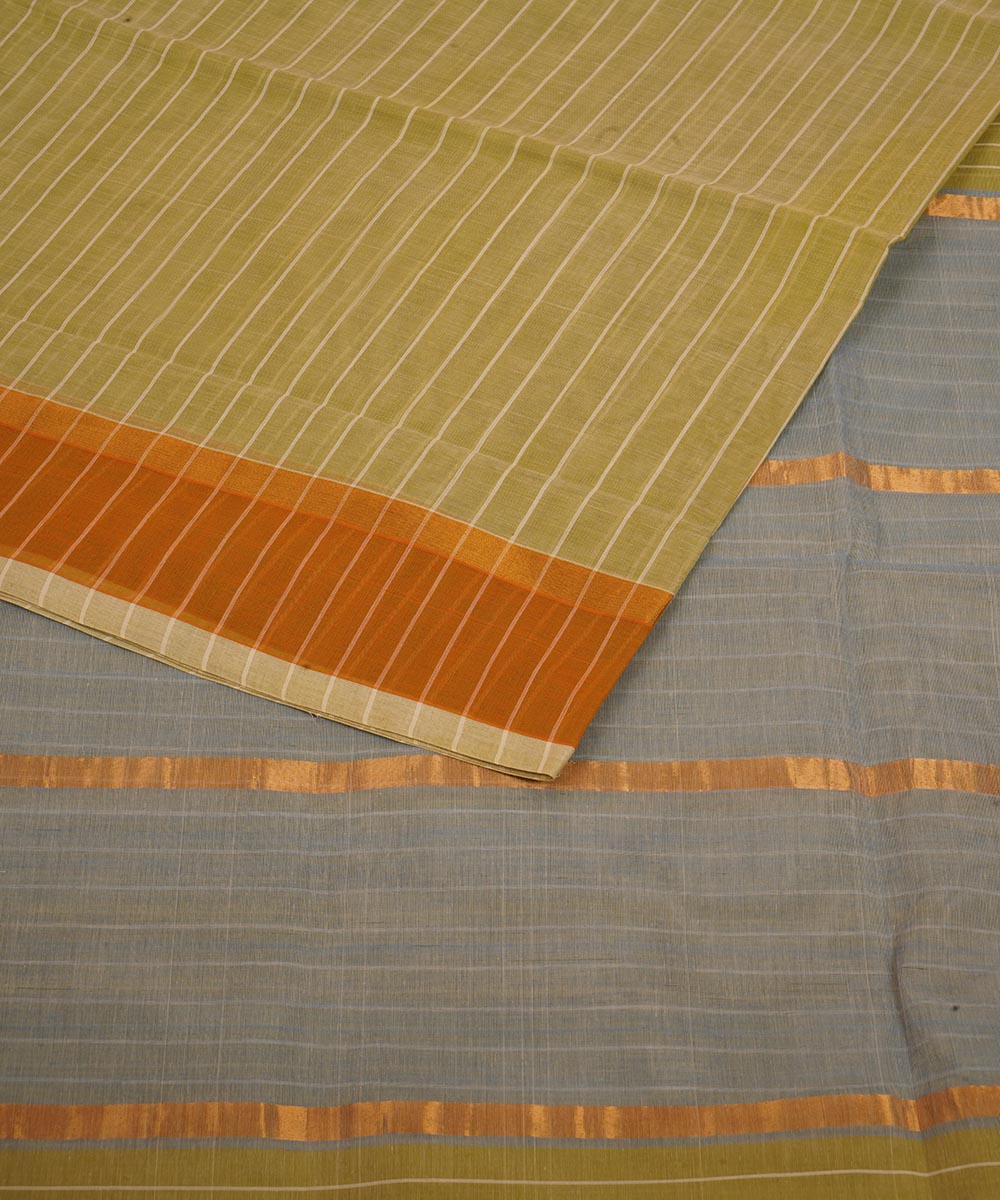 Stripes multicolor border cotton venkatagiri handloom saree