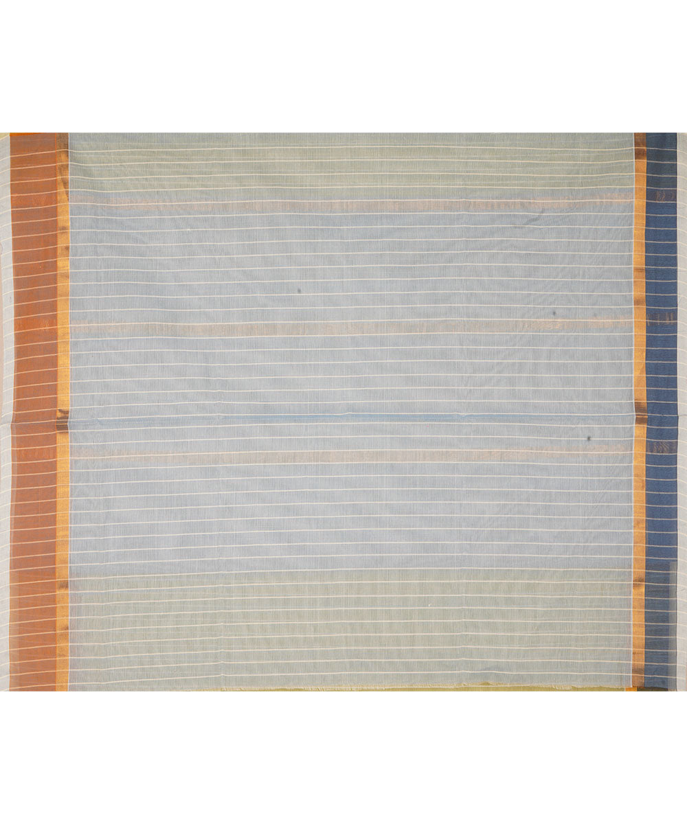 Stripes multicolor border cotton venkatagiri handloom saree