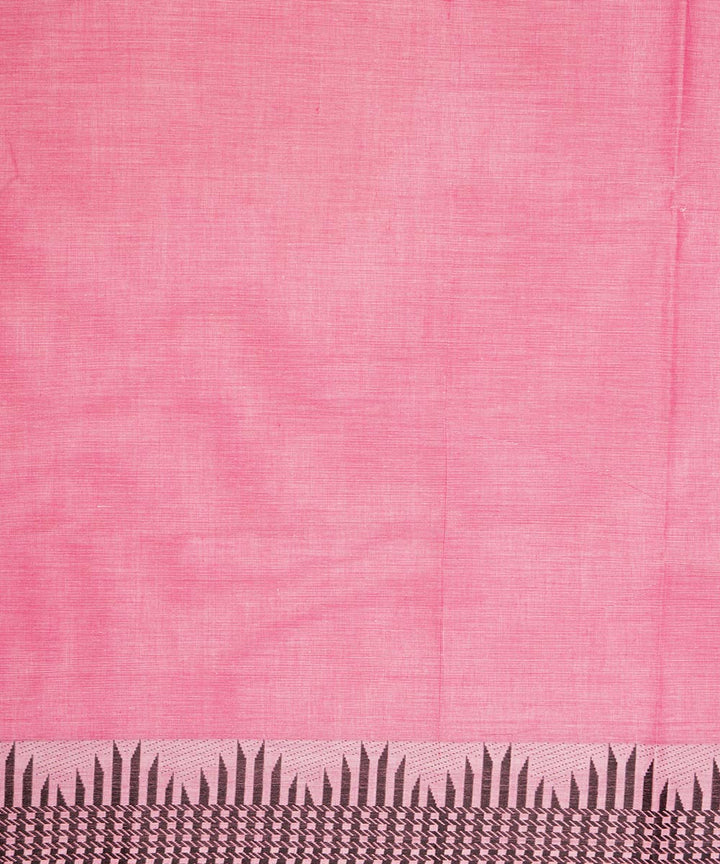 Pink striped pallu cotton venkatagiri handloom saree