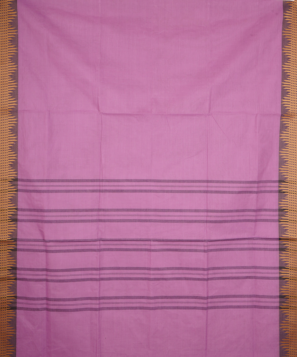 Helio violet cotton venkatagiri handwoven saree