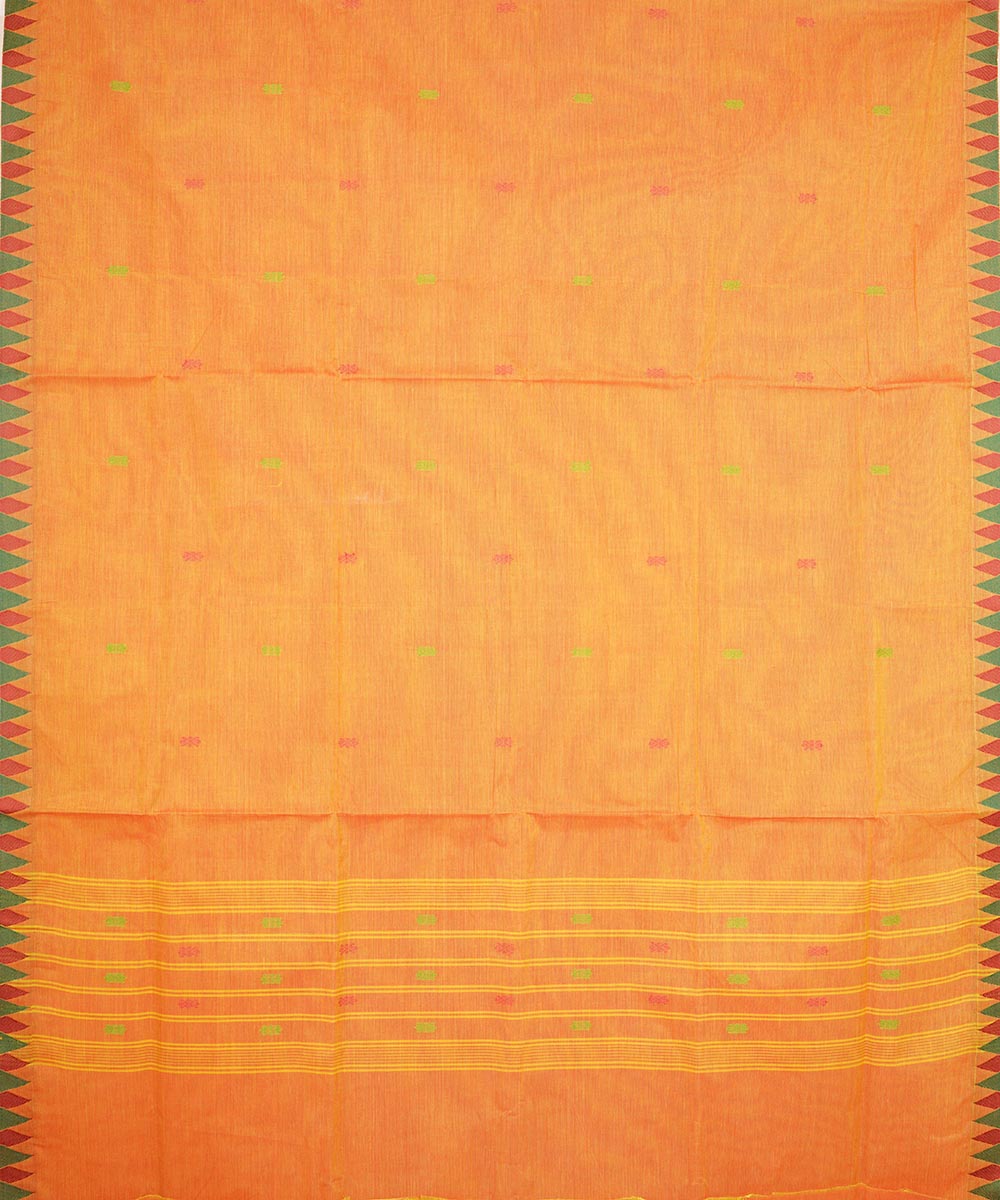 Orange cotton venkatagiri handloom saree