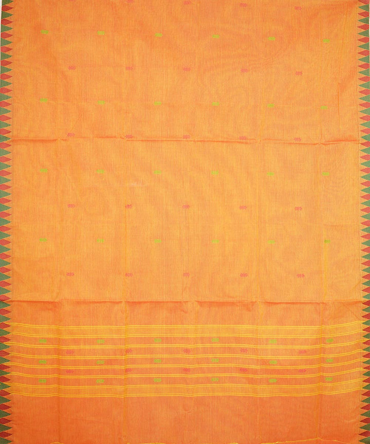 Orange cotton venkatagiri handloom saree