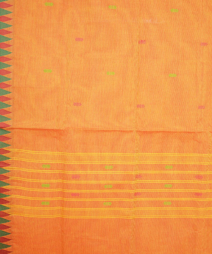 Orange cotton venkatagiri handloom saree