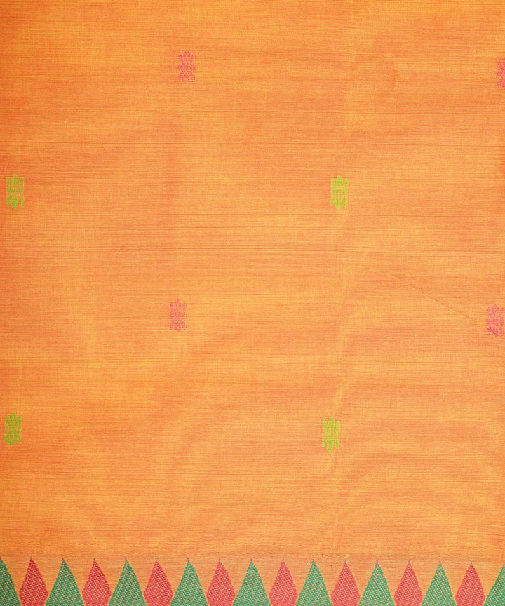 Orange cotton venkatagiri handloom saree