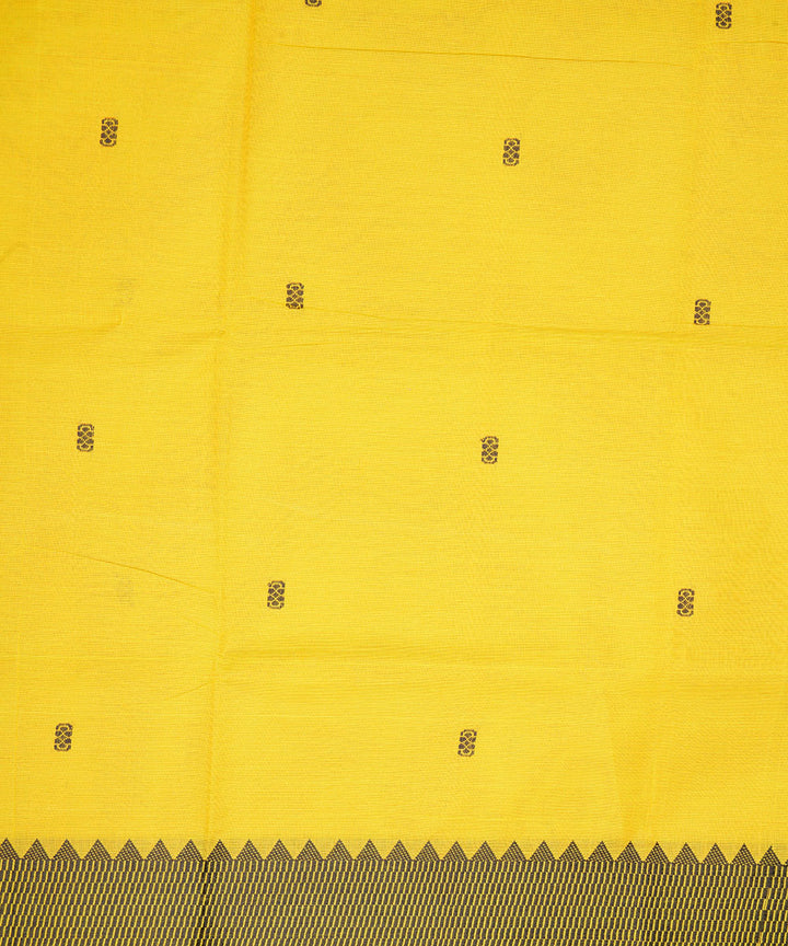 Yellow striped pallu cotton venkatagiri handloom saree