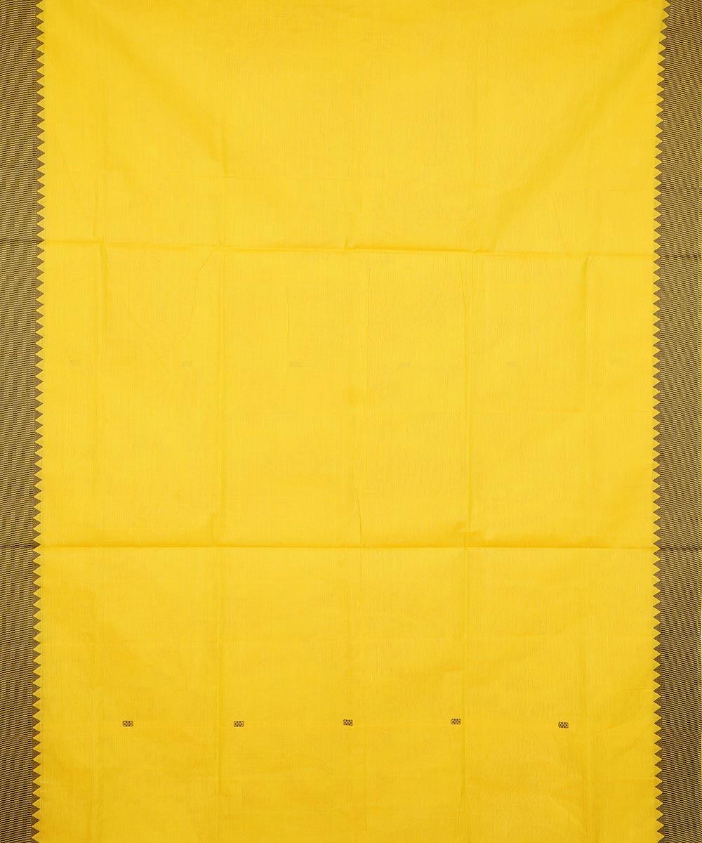 Yellow striped pallu cotton venkatagiri handloom saree