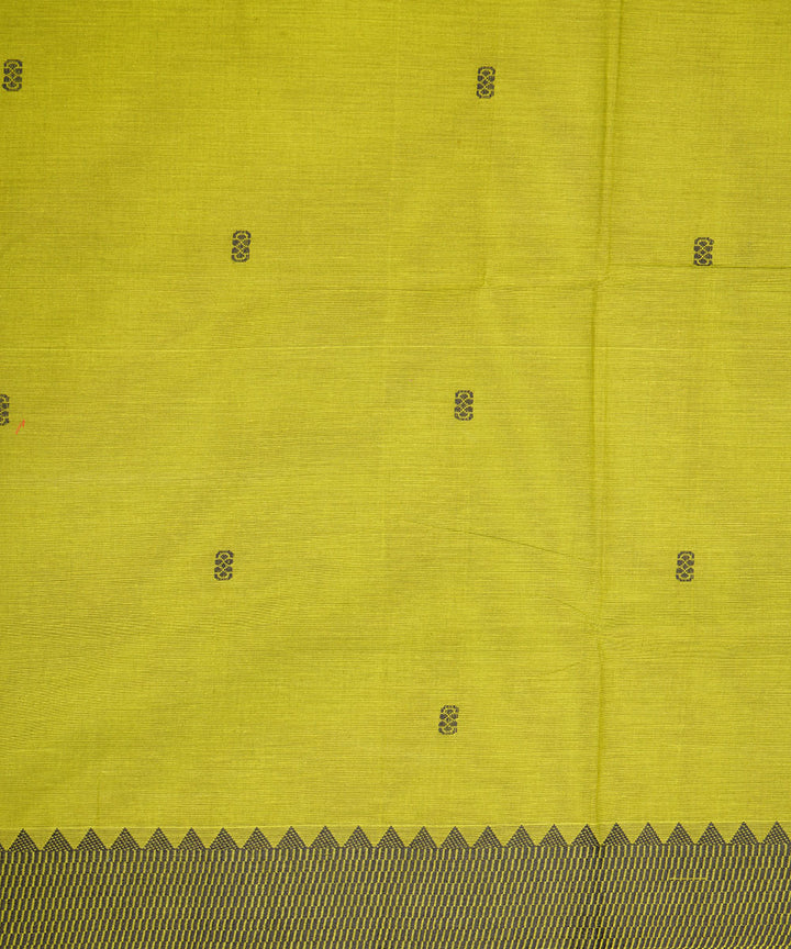 Lime green cotton venkatagiri handloom saree