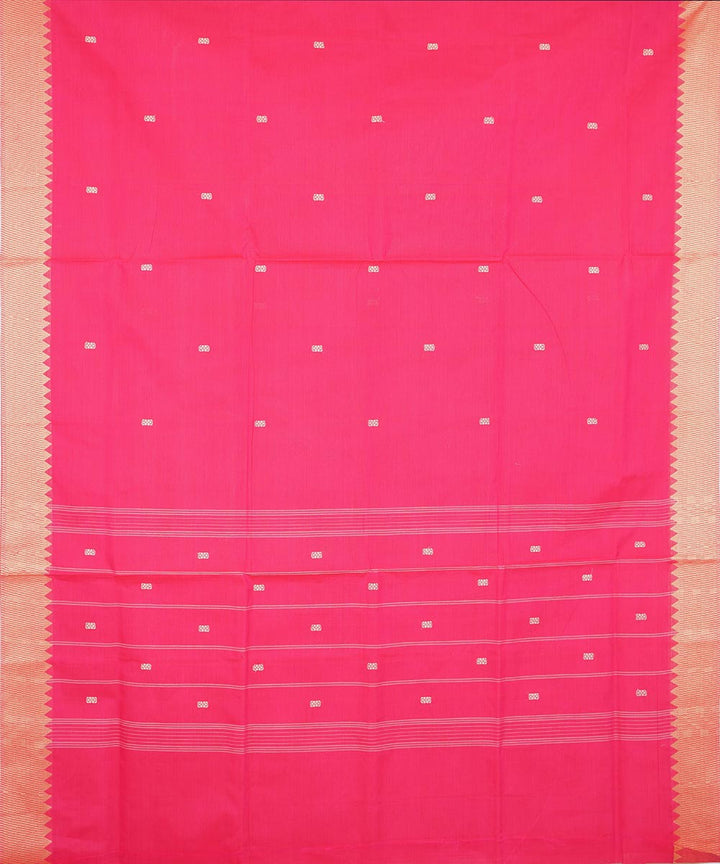 French pink cotton venkatagiri handwoven saree