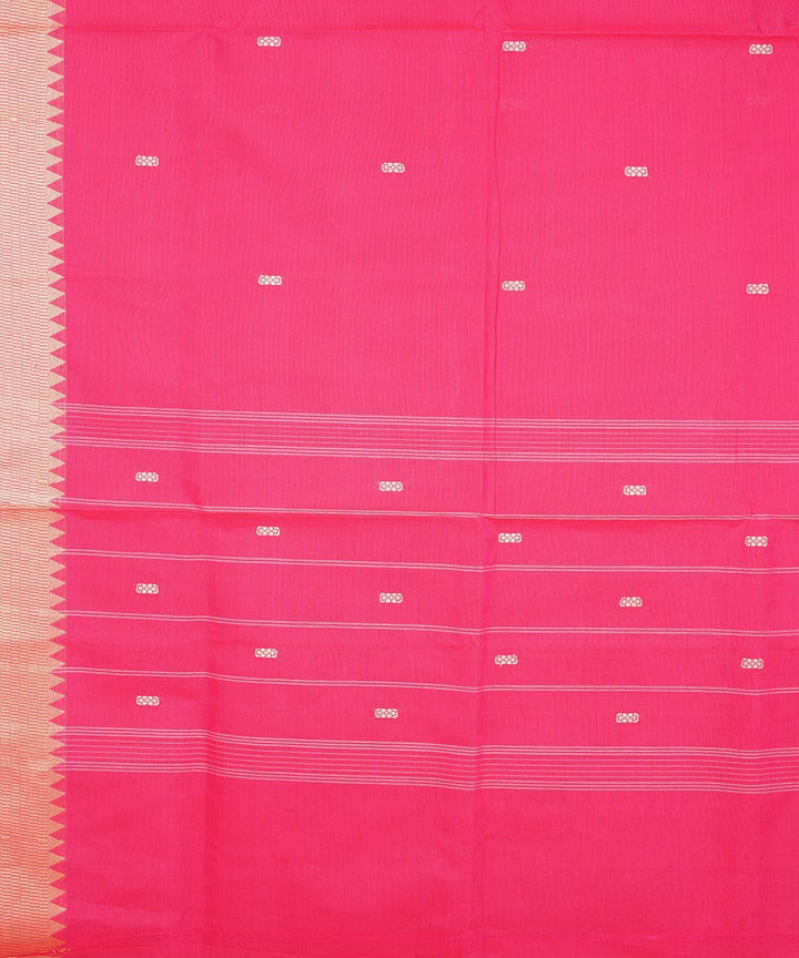 French pink cotton venkatagiri handwoven saree