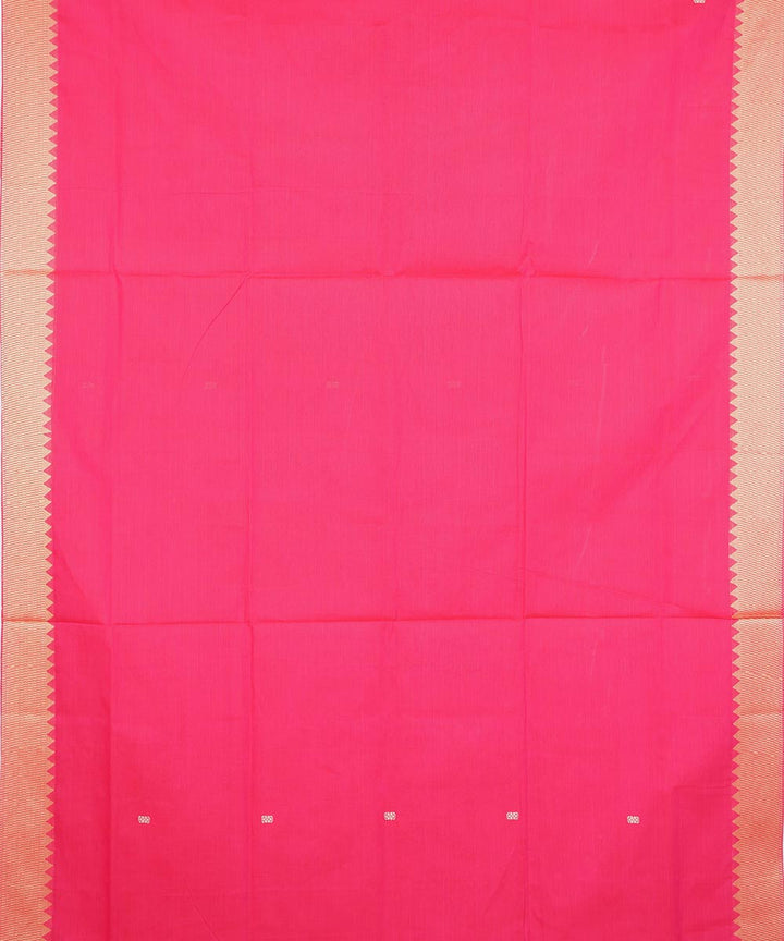 French pink cotton venkatagiri handwoven saree