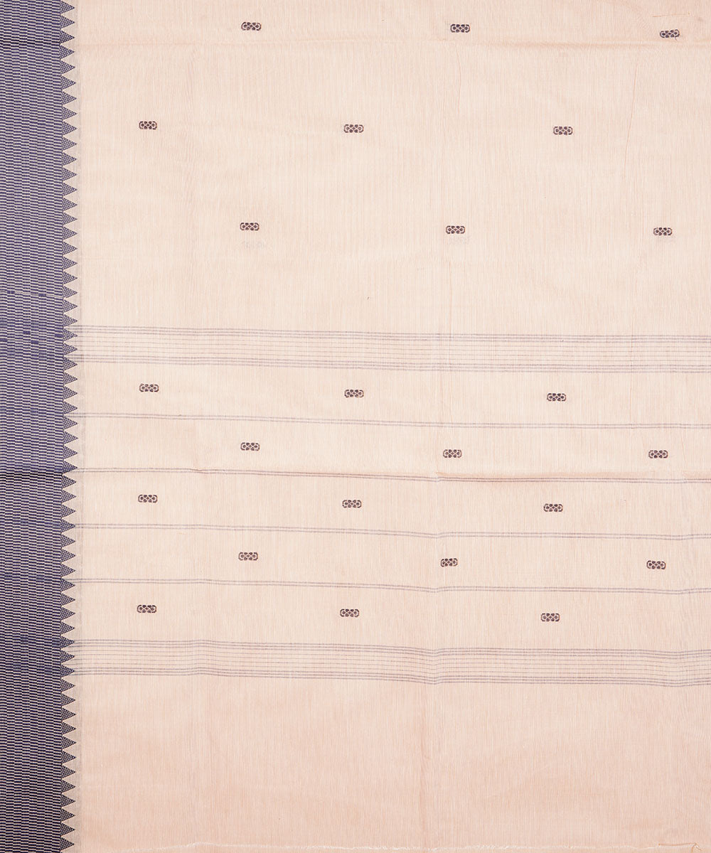 Cream cream cotton venkatagiri handloom saree