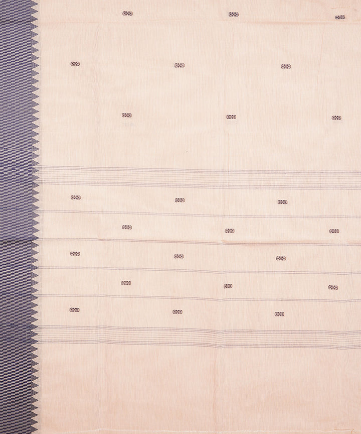 Cream cream cotton venkatagiri handloom saree