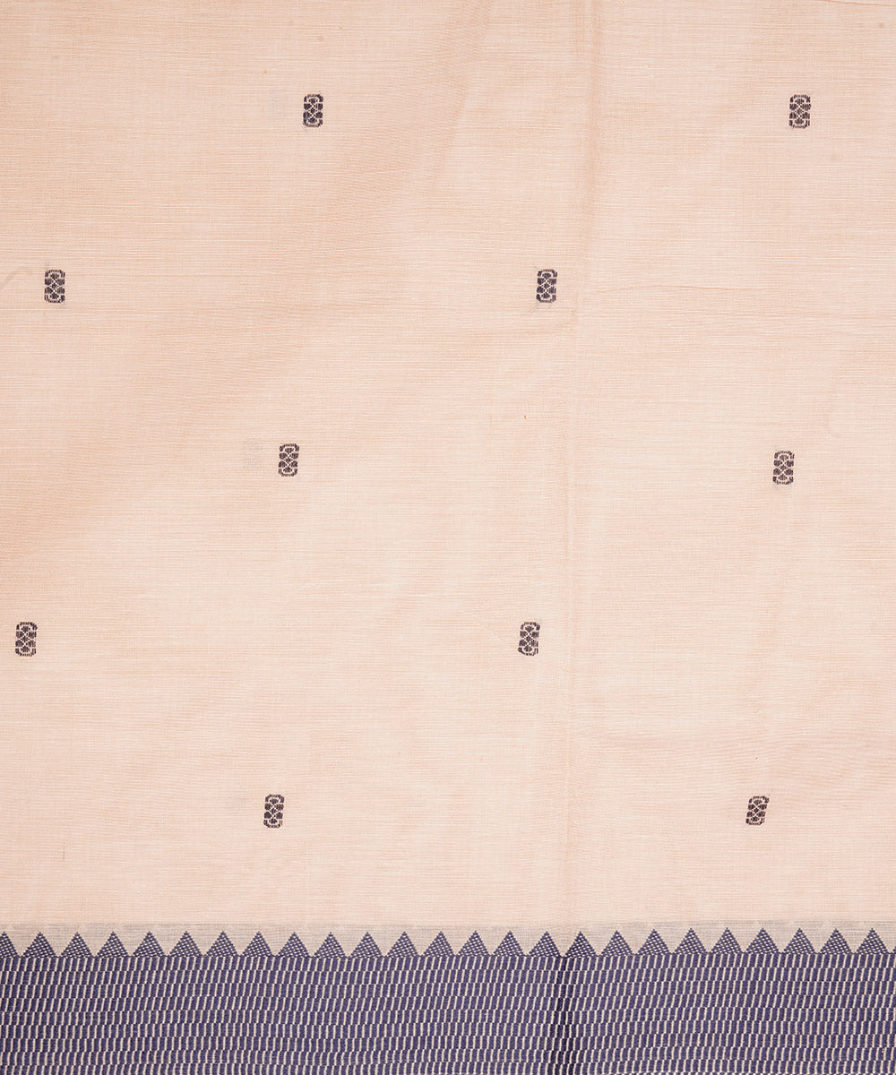 Cream cream cotton venkatagiri handloom saree