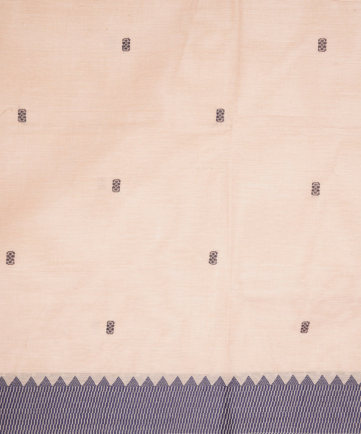 Cream cream cotton venkatagiri handloom saree