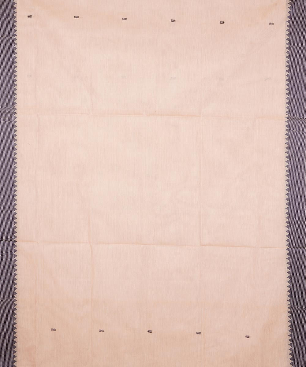 Cream cream cotton venkatagiri handloom saree