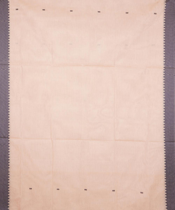 Cream cream cotton venkatagiri handloom saree