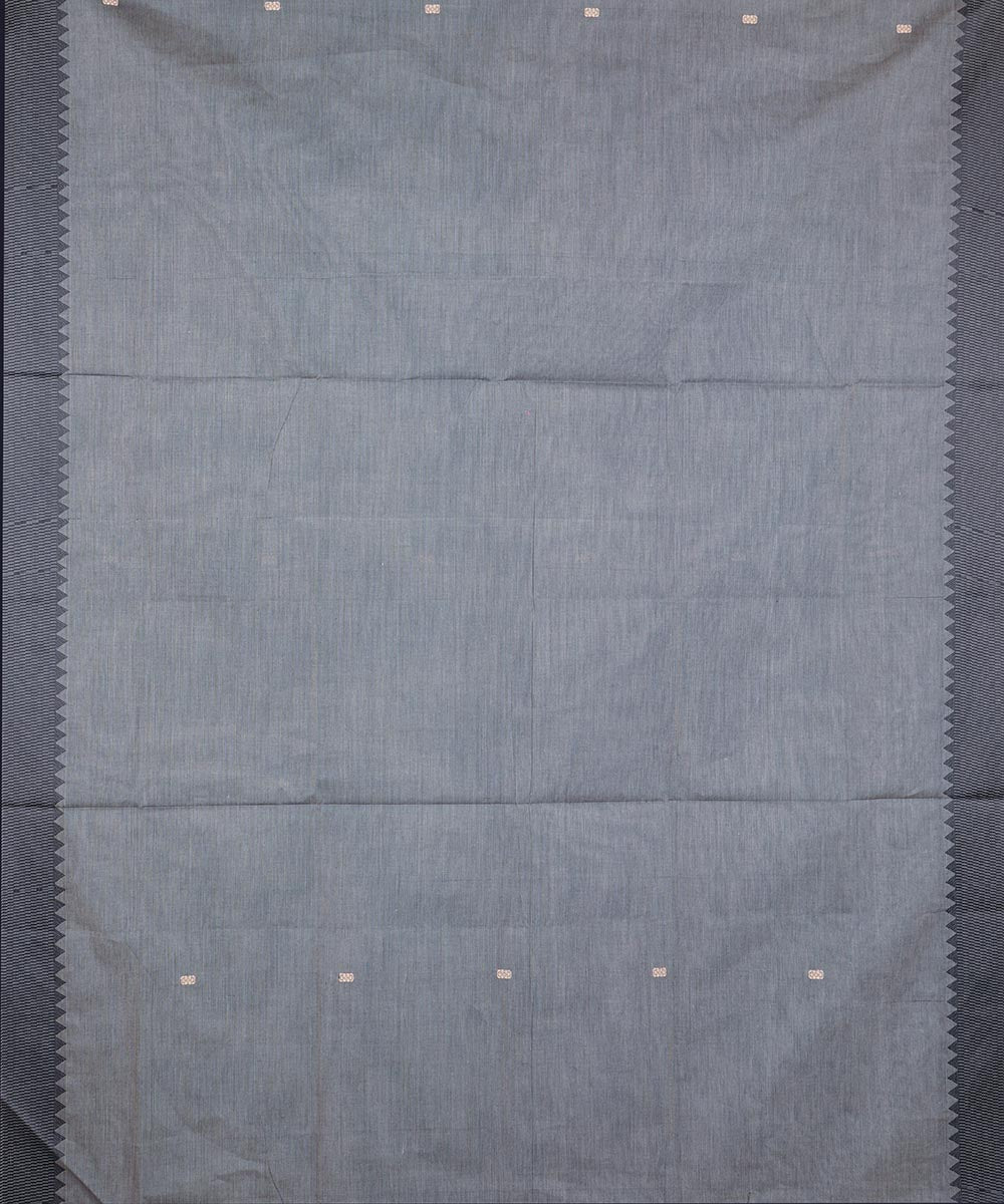 Grey with white buti cotton venkatagiri handloom saree