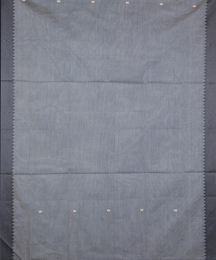 Grey with white buti cotton venkatagiri handloom saree