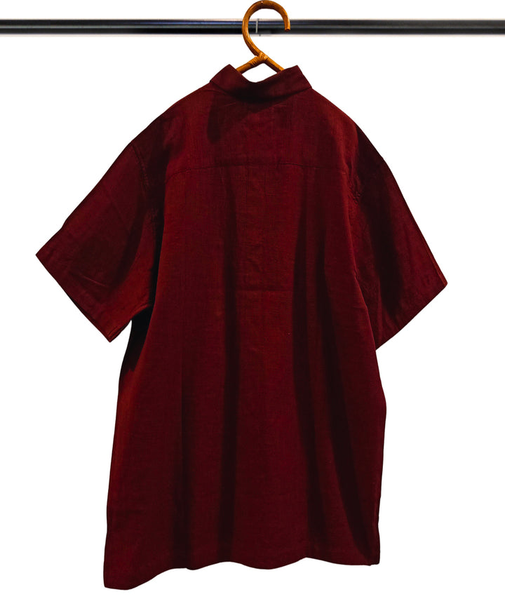 Maroon half sleeve shirt