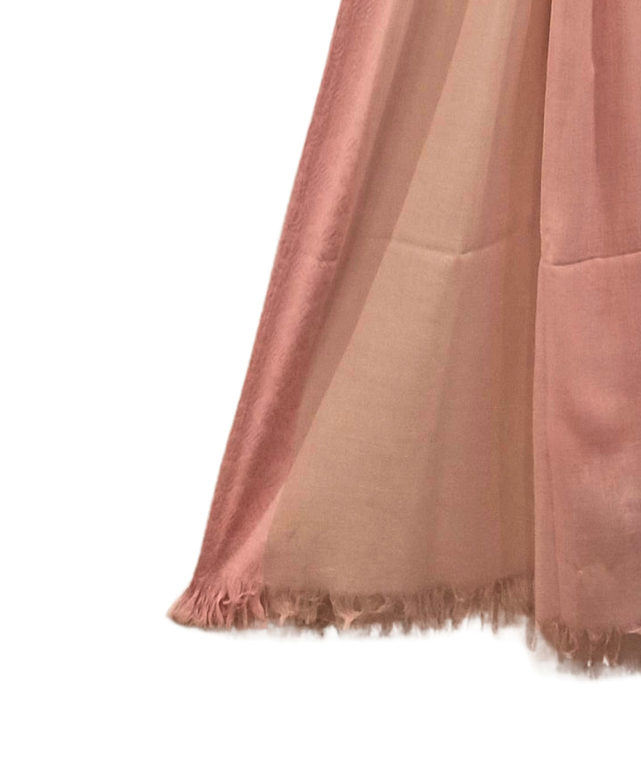 Pink handwoven cotton west bangal dupatta