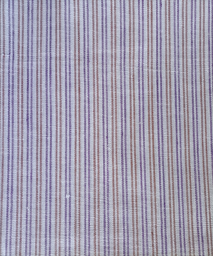 2.5m white purple light coffee handspun handloom cotton kurta material