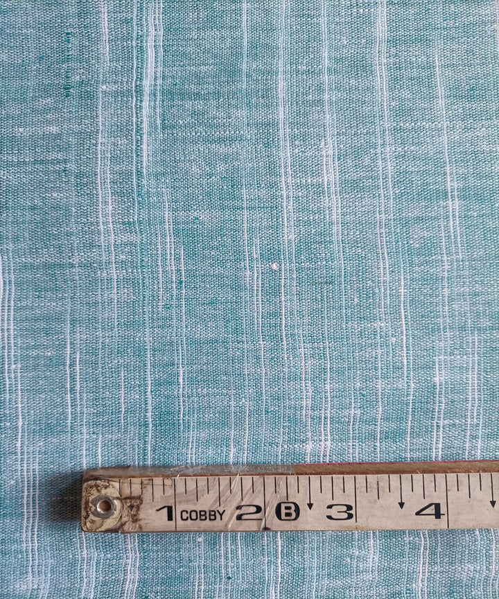 2.5m mint white handspun handloom yarndyed cotton kurta material