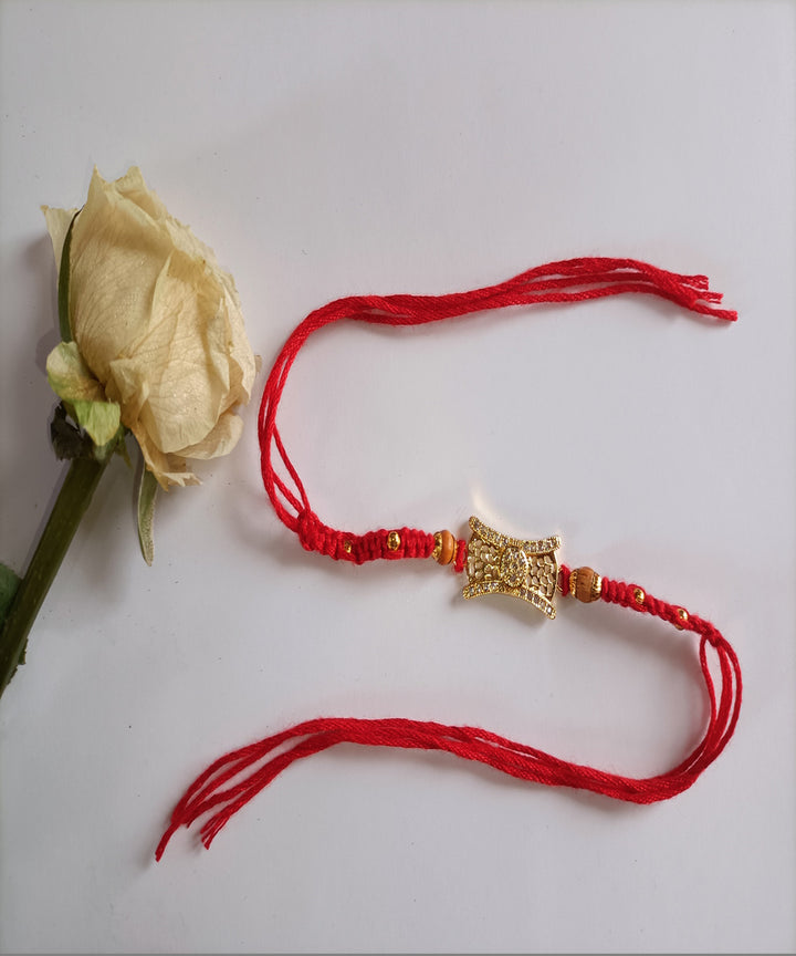 Woolen handmade metal unique porsonalized rakhi