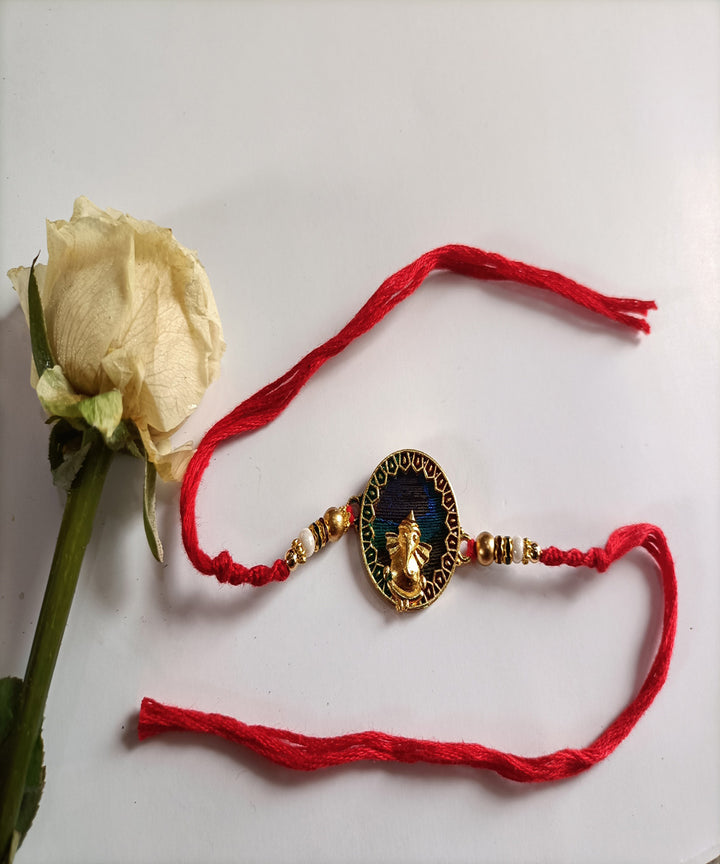Handmade porsonalized rakhi woolen metal unique